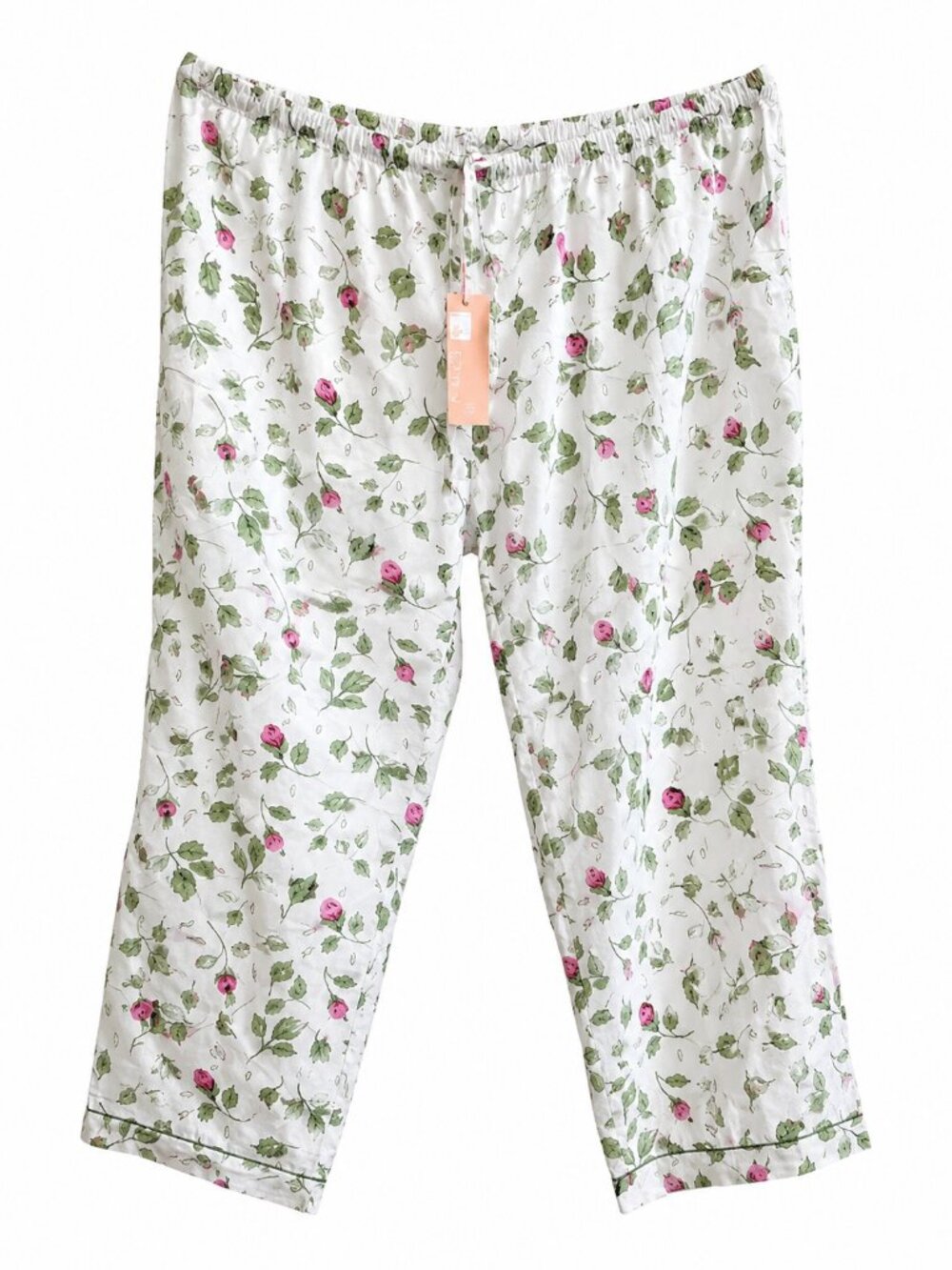La Cera 3X Floral Cotton Pajama Lounge Pants NWT Cottagecore